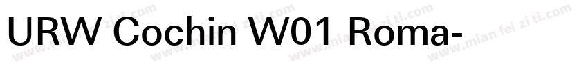 URW Cochin W01 Roma字体转换